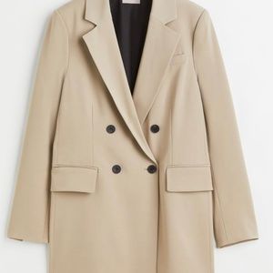 Double Breasted Beige Jacket size Large